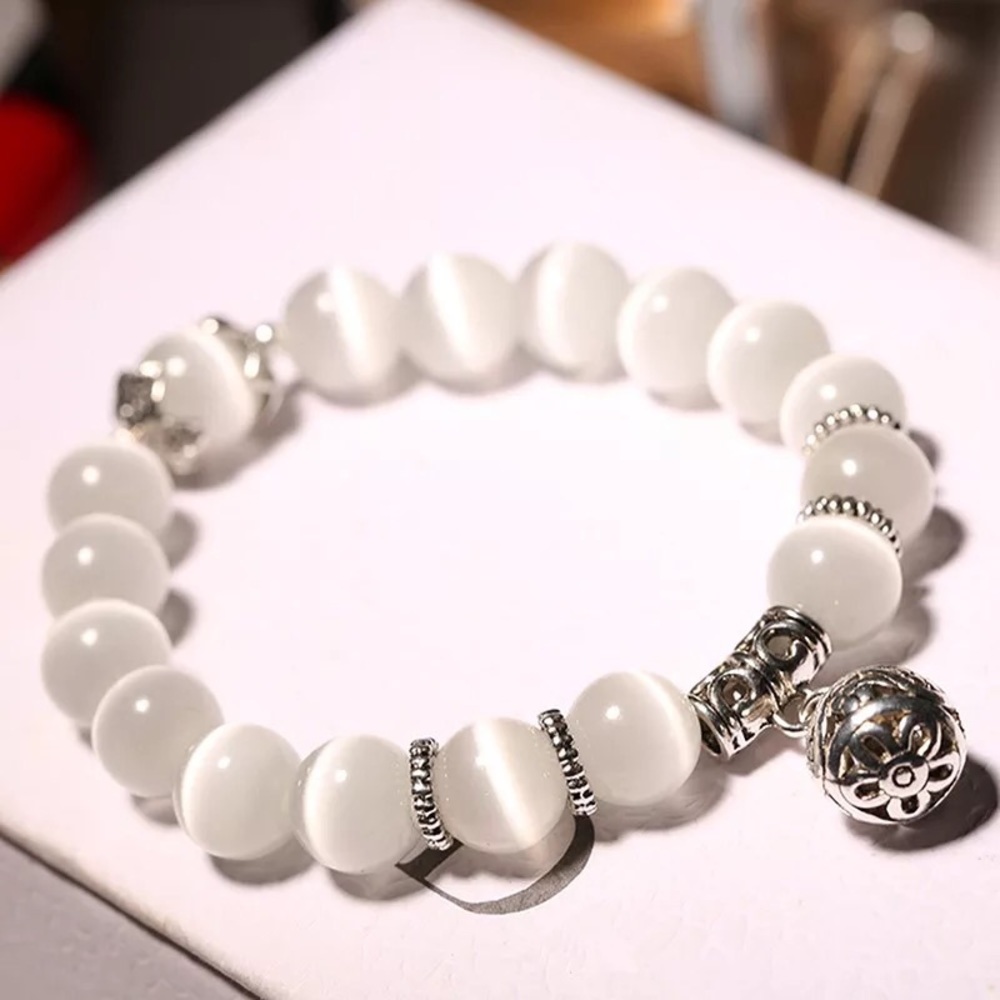 Natural opal beads bracelet